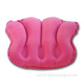Inflatable Bath Pillow, Made of PVC Materials, Surface Flocked